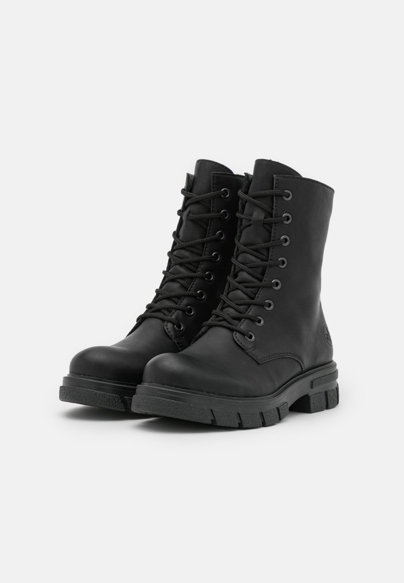 Rieker Veterboots schwarz/zwart