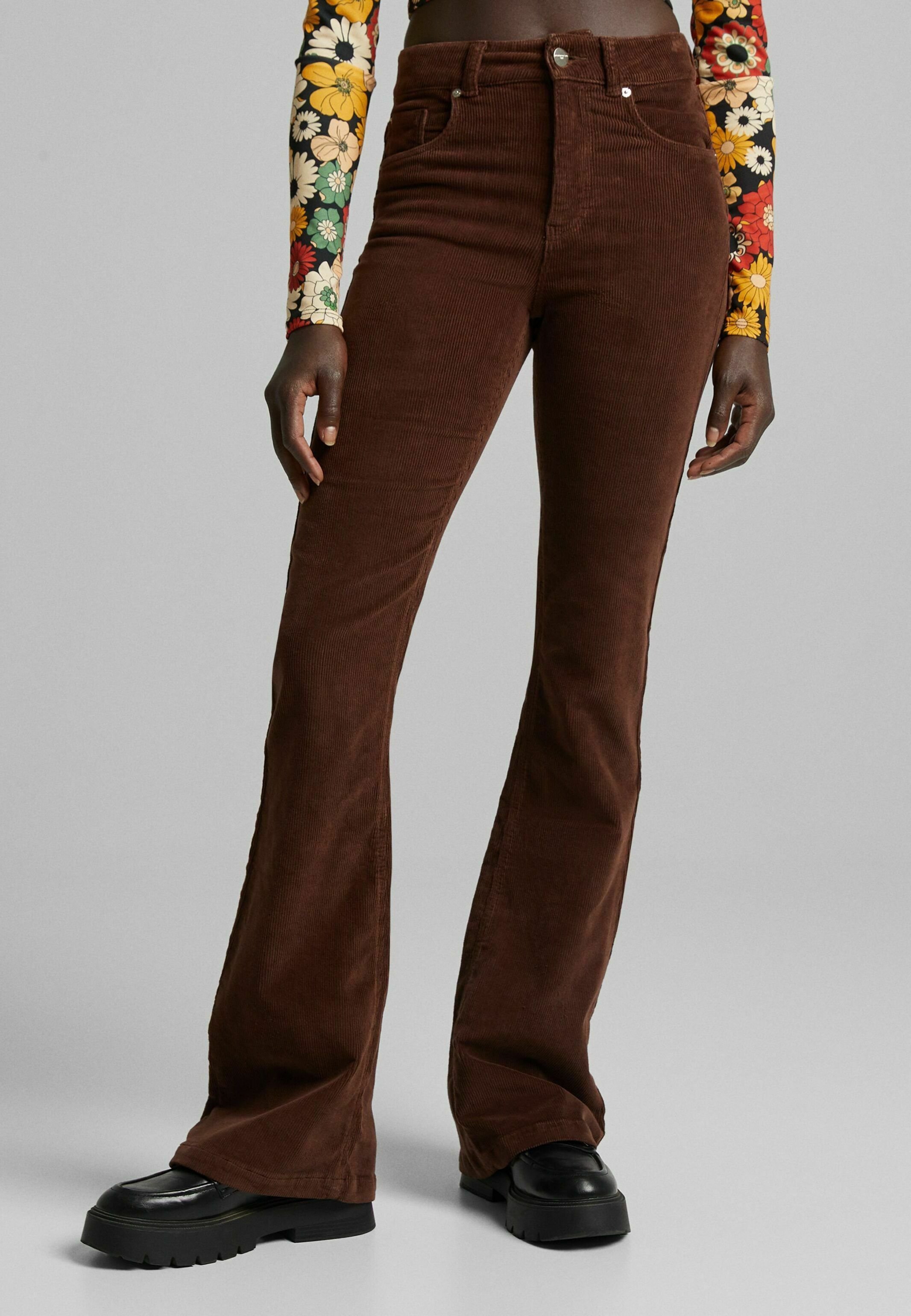 Bershka Broek - brown/Bruin - Zalando.nl