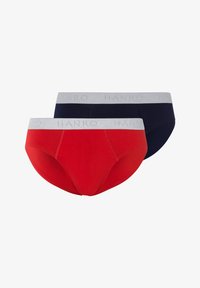 Selezionato, deep navy bright red