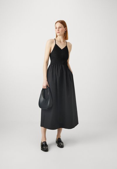 Faithfull the brand CAMERA MIDI DRESS - Denné šaty - black