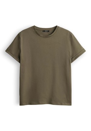 OPUS, KURZARM SONZI - T-shirt basique - olive leaf