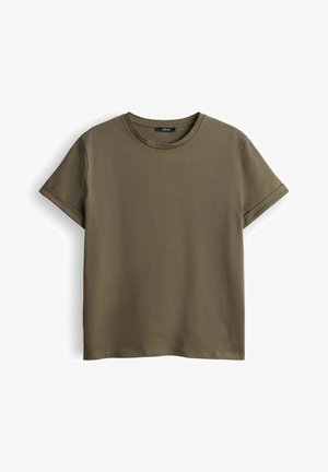 OPUS, KURZARM SONZI - T-shirt basique - olive leaf