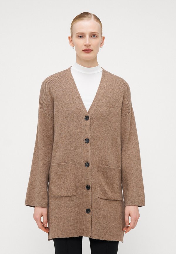 ONLKATIA V LOOSE CARDIGAN - Strickjacke - malt ball