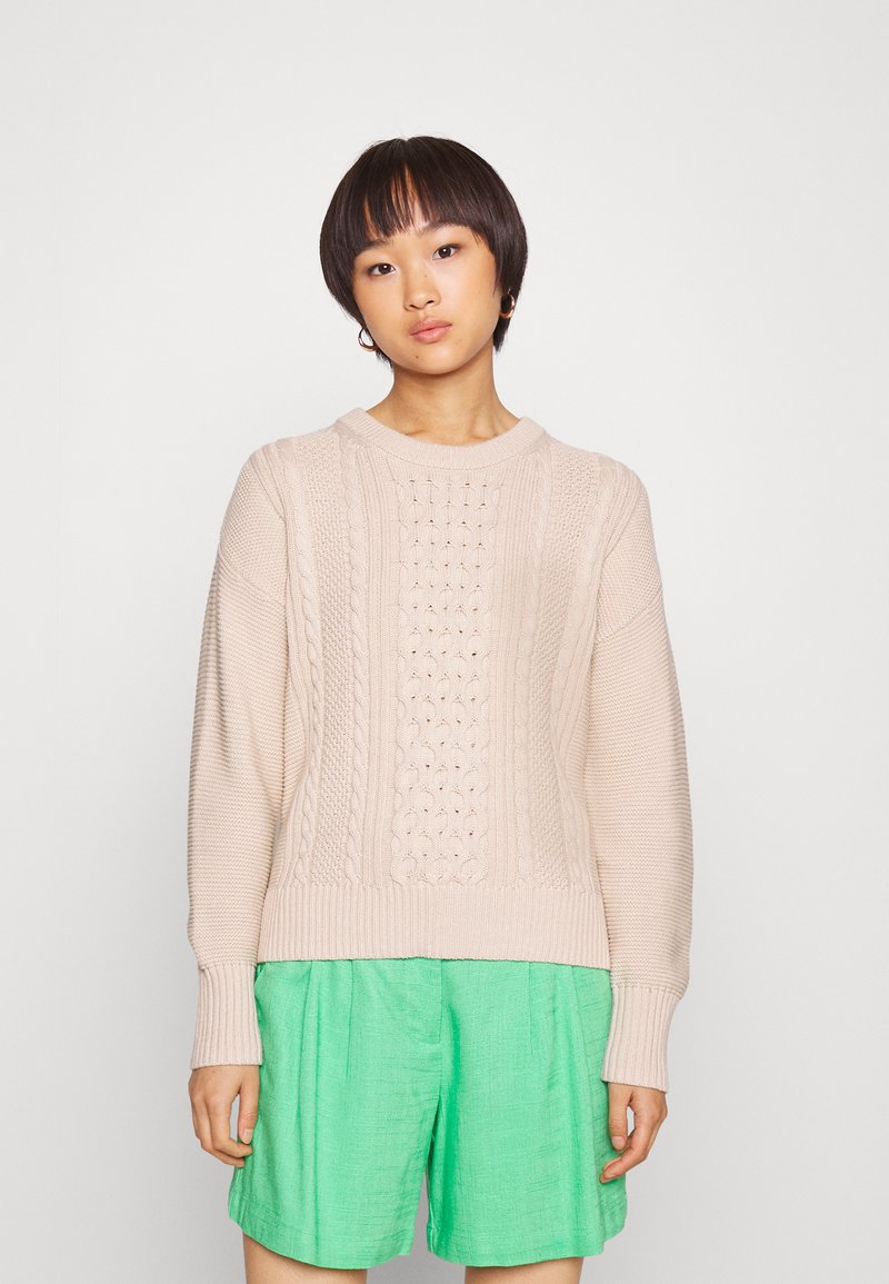 GAP Petite CABLE CREW Jumper dull rose/light pink Zalando.co.uk