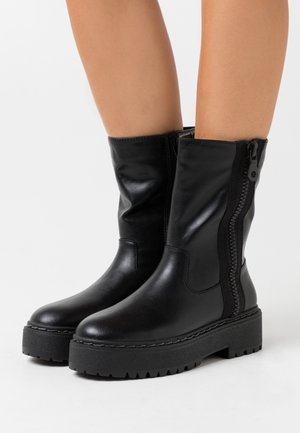 Even&Odd Botas con plataforma - black