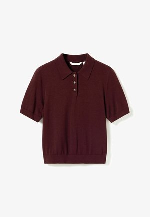 Noella, N-MAXINE SS KNIT - Πόλο - burgundy