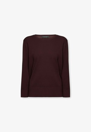 Elena Mirò, MAGLIA GIROCOLLO CON MANICHE A TRE QUARTI - Strickpullover - bordeaux