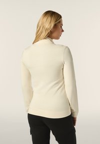 Freddy COLLO ALTO E CON MANICHE AMPIE - Sudadera con cremallera - white sand