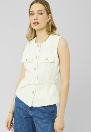 SANS MANCHES - Veste sans manches - blanc écru