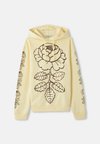 SANOMA VIHKIRUUSU PLACEMENT HOODIE UNISEX - Džemperis ar kapuci - light yellow/dark brown