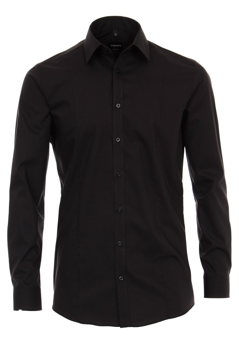 VENTI BODY FIT - Zakelijk overhemd - black