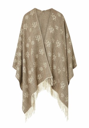 LIU JO, LIU JO JACQUARD PONCHO - Pláštenka - brown