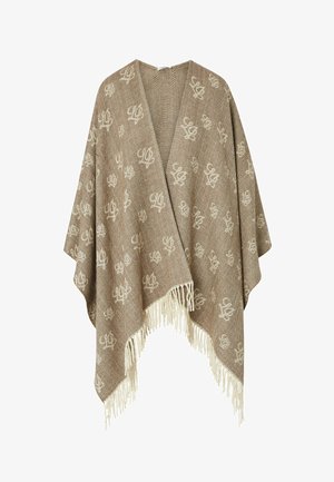 LIU JO, LIU JO JACQUARD PONCHO - Pláštenka - brown