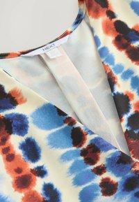 Unselected, blue/orange tie dye print