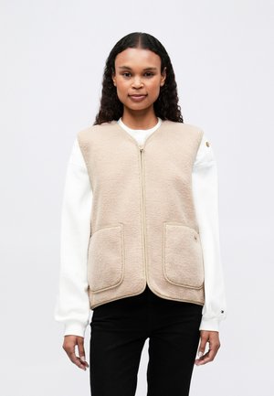 ZIP UP - Mellény - beige