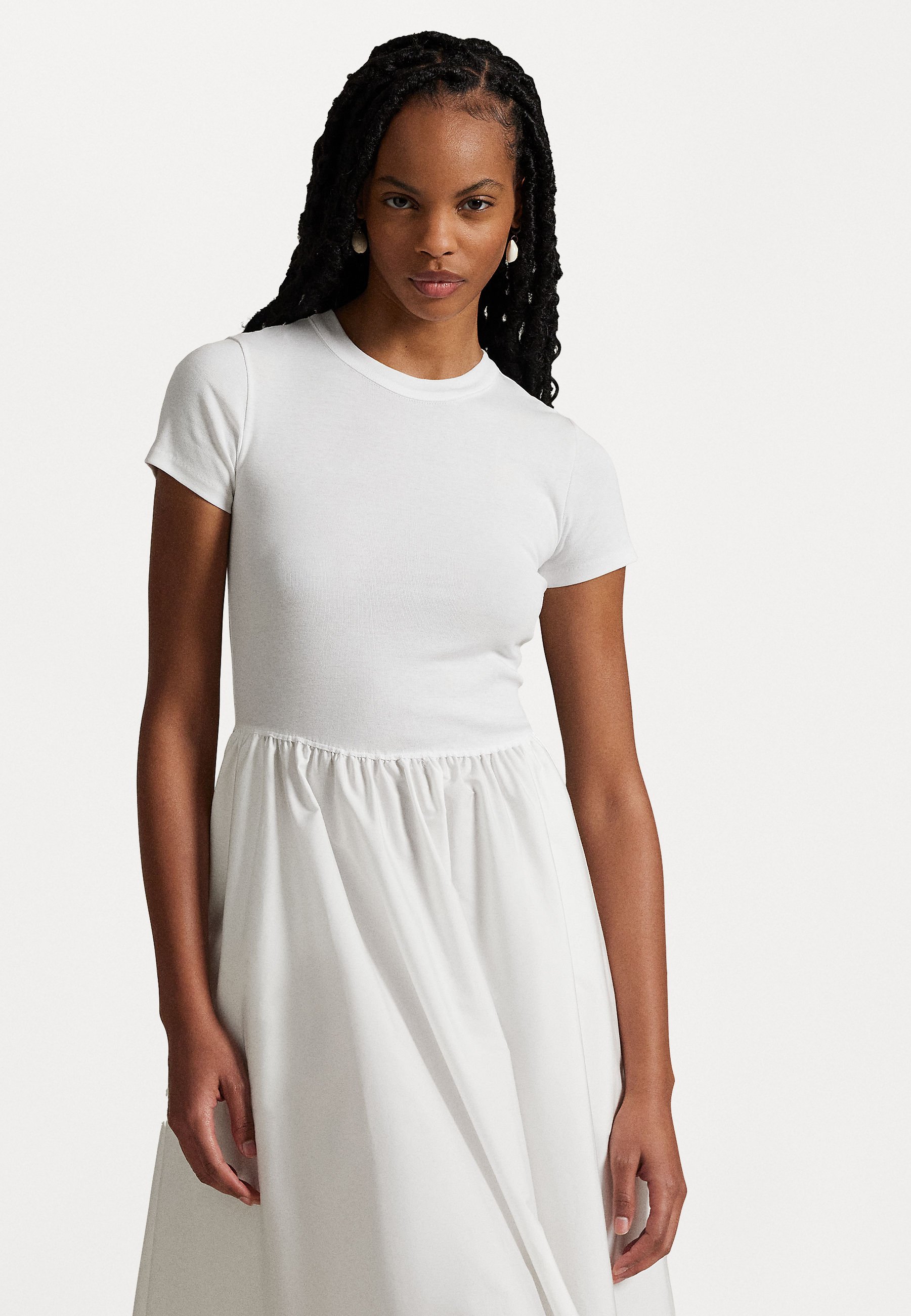 Polo Ralph Lauren Jersey dress - white - Zalando