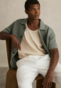 Reiss REGULAR FIT - WATSON TEXTURED  - Top - off white