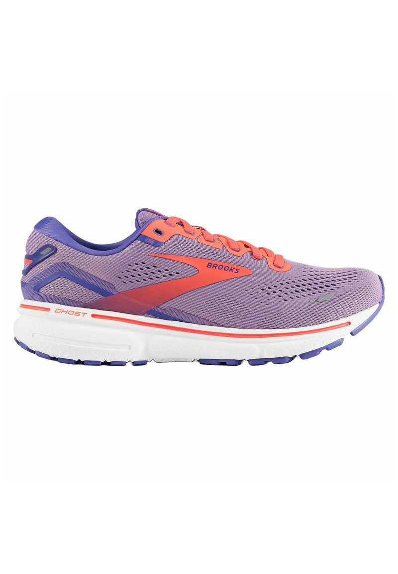 Brooks GHOST 15 Laufschuh Neutral rhapsody iris coral/flieder