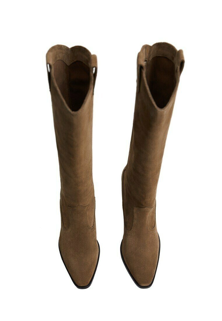 mango botas marrones