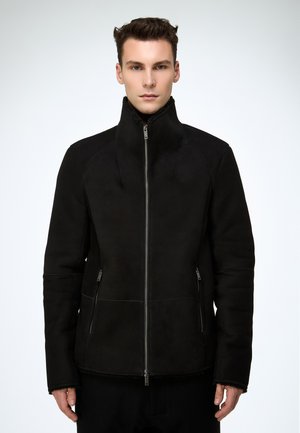 BASTIEN - Lederjacke - black