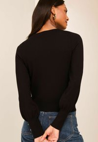 Lipsy CREW NECK REGULAR FIT - Kardigán - black