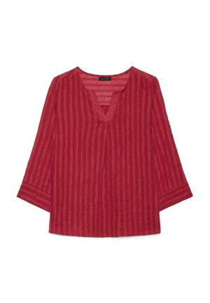 Fiorella Rubino, BLUSA A RIGHE - Bluse - bordeaux