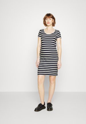Vero Moda Maternity VMMMOLLY SHORT DRESS - Φόρεμα από ζέρσεϊ - navy/snow white
