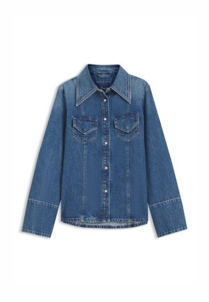 BOSS, C_SLIM SHIRT - Blusa - dark blue