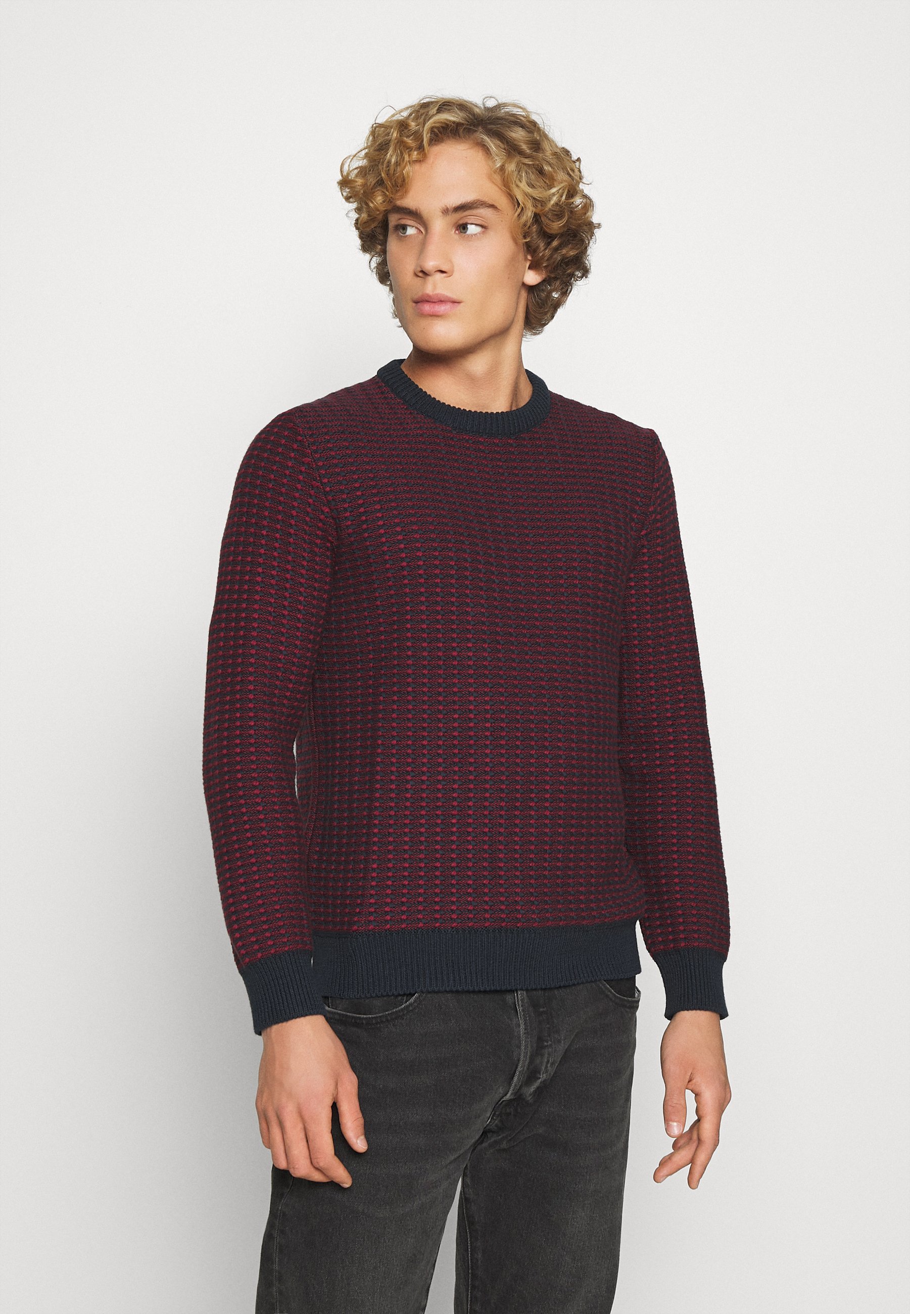 BY GARMENT MAKERS LEO Trui merlotRood Zalando.nl Casual Friday heren Truien | KLEDING.nl