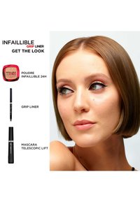 L'Oréal Paris LOT DE 2 - EYELINER LINER GEL INTENSE WHITE INFAILLIBLE GRIP - Eyeliner - intense black