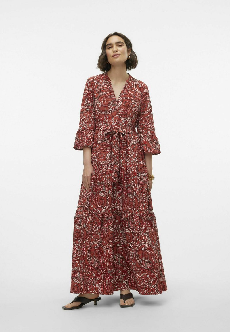 Vero Moda Tall VMHAYA WRAP DRESS - Vestito lungo - black/nero
