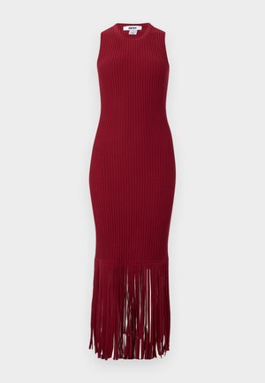 DKNY, FRINGE DRESS - Robe pull - rhythm red