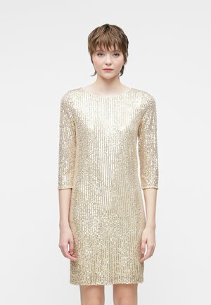 VISPARKLING O NECK SHORT - Kokteiļkleita/ballīšu kleita - vanilla