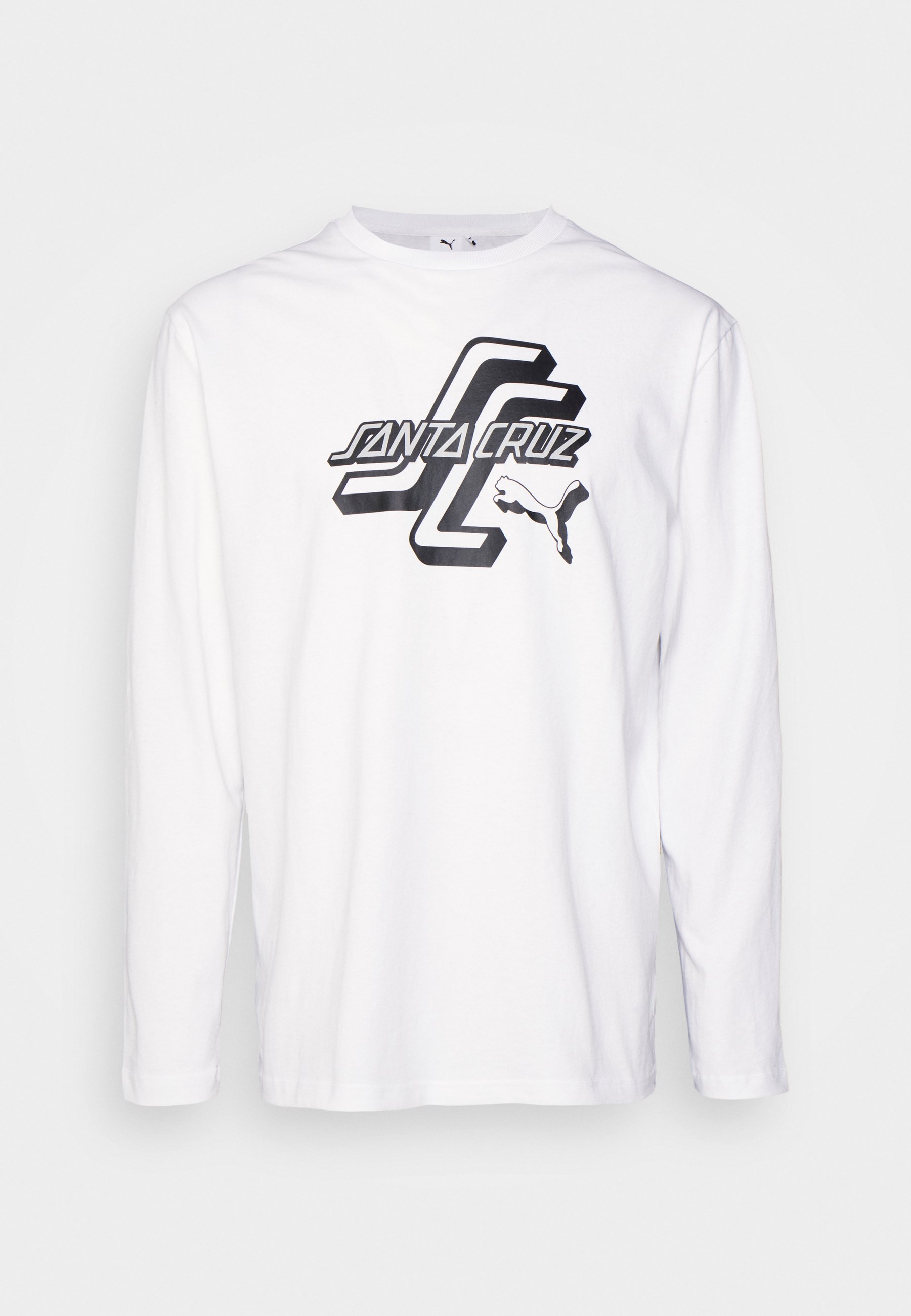 Puma SANTA CRUZ TEE - Top s dlouhým rukávem - white