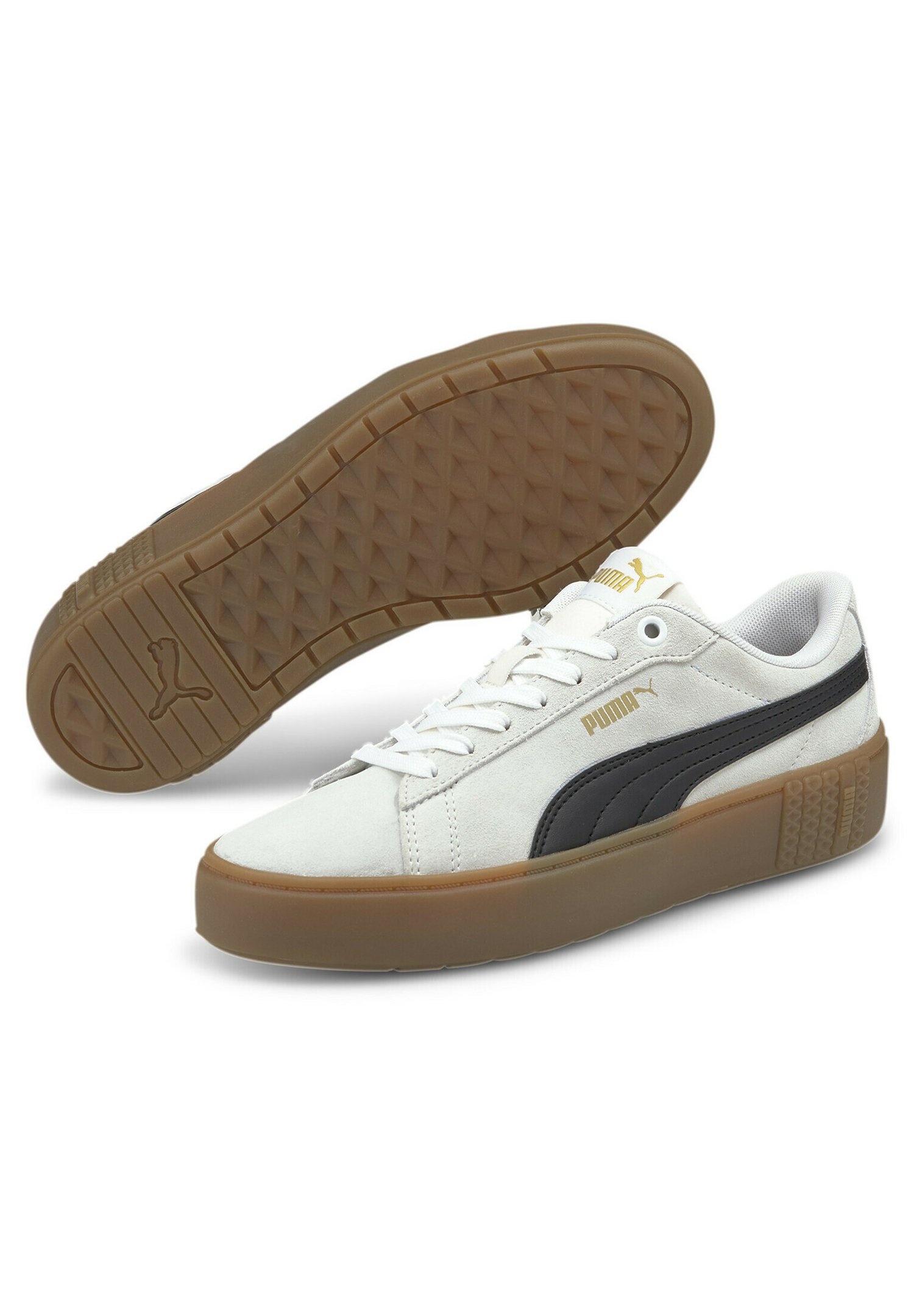 puma black and white platform