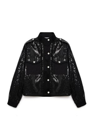 Touché Privé SEQUNIED CROP - Summer jacket - black