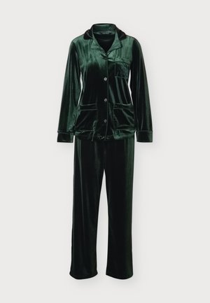 Lauren Ralph Lauren, NOTCH COLLAR PAJAMA - Комплект пижама - green