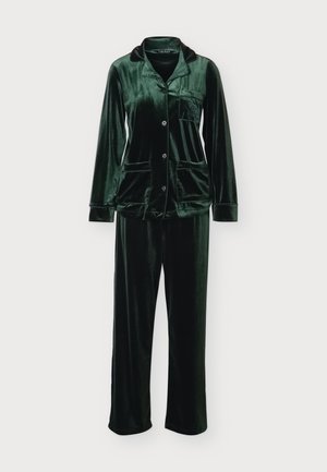 Lauren Ralph Lauren, NOTCH COLLAR PAJAMA - Комплект пижама - green