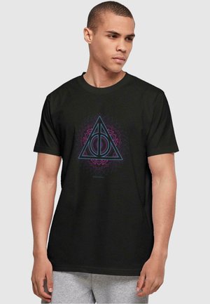 ABSOLUTE CULT HARRY POTTER - DEATHLY HALLOWS ROUND NECK - T-Shirt print - black