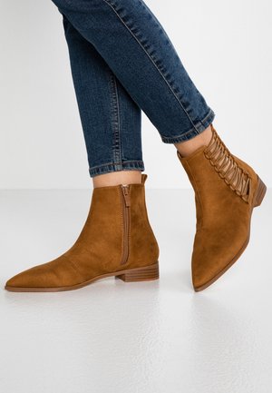 Bottines à lacets - tan