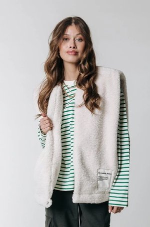 YONI GILET - Vest - off white