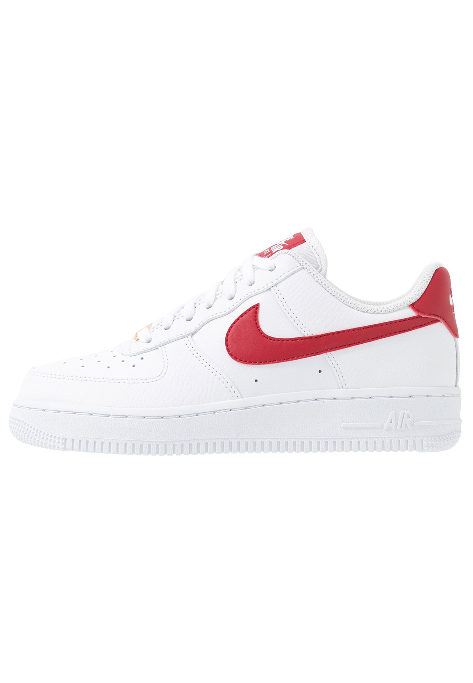 nike air force 1 07 trainers white gym red metallic gold