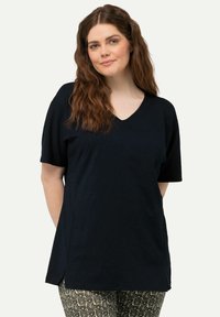 Ulla Popken TEE - Jednoduché tričko - navy blue