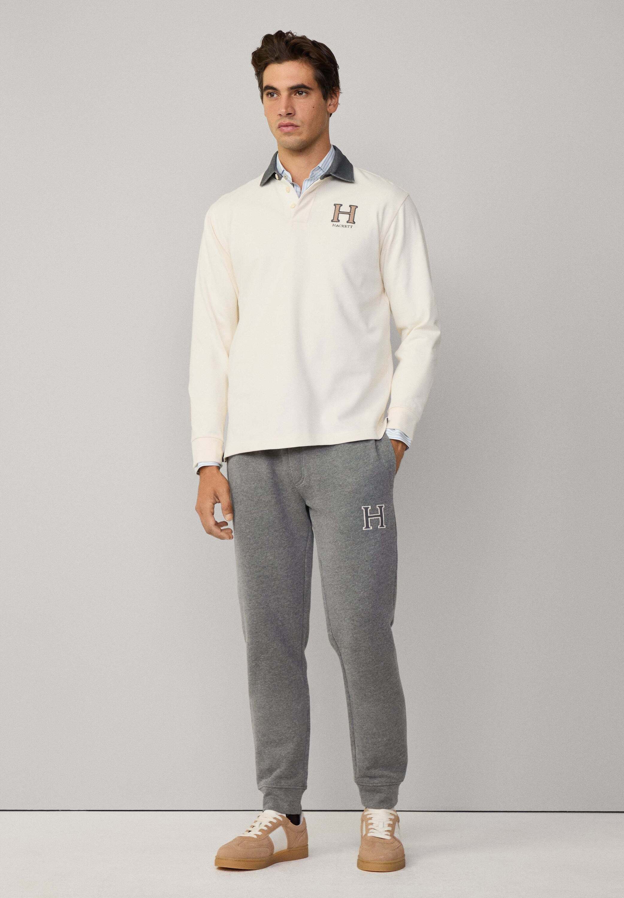 新品　HACKETT LONDONコーデュロイパンツ 32 ダークグレー Hackett London HERITAGE JOGGER - Tracksuit bottoms - granite grey