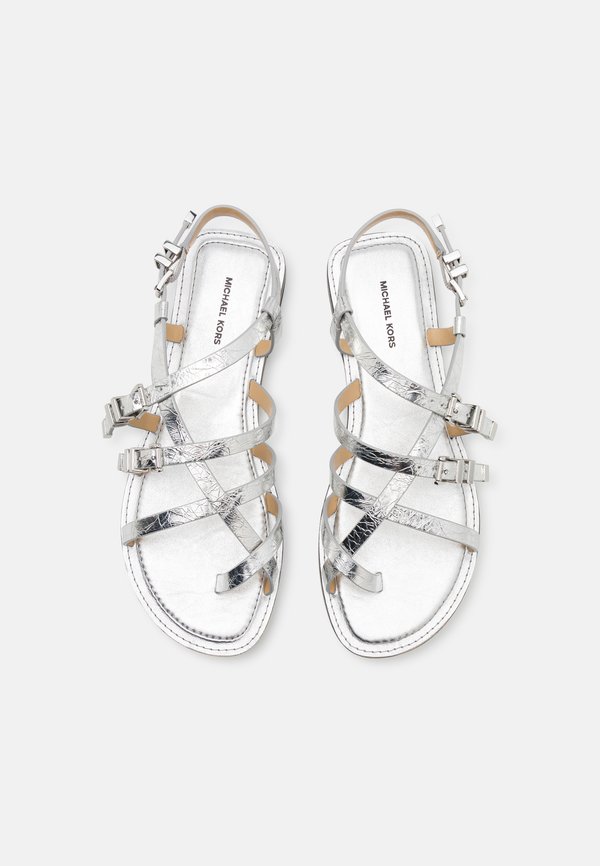 DARRINGTON FLAT - T-bar sandals - silver4