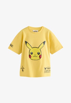 Next, LICENSED POKEMON PIKACHU T-SHIRT. - REGULAR FIT - Camiseta estampada - yellow sequin