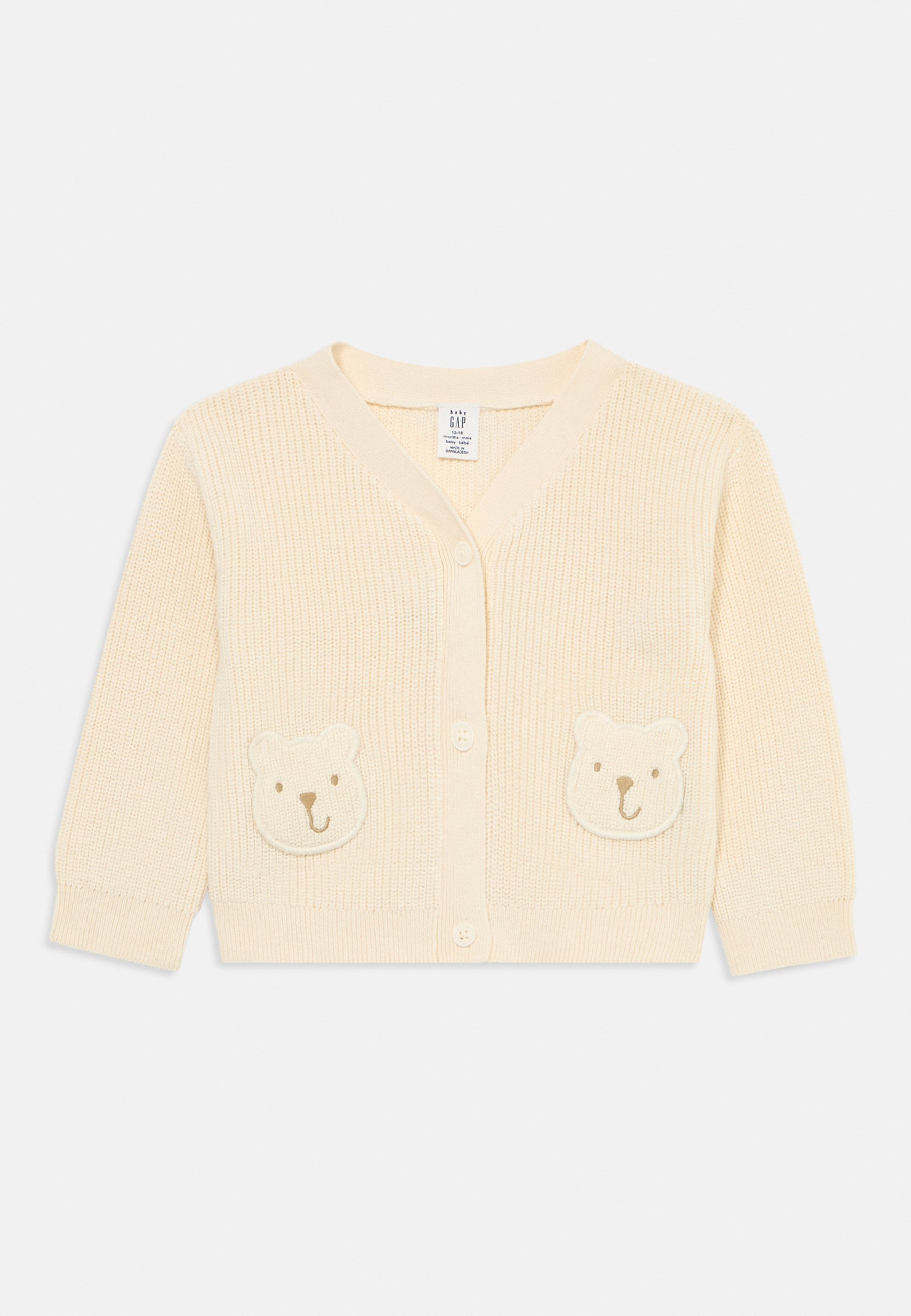 GAP BABY BEAR POCKET CARDIGAN SWEATER Cardigan ivory frost/off