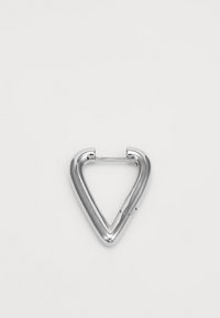 SINGLE HEART HOOP - Jedna náušnica - silver-coloured