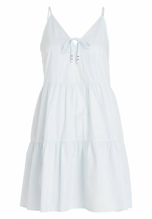 TIE DETAIL TIERED - Vestito estivo - shimmering blue
