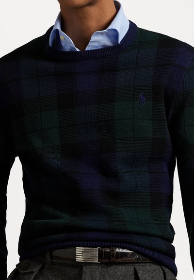 Polo Ralph Lauren PLAID WASHABLE WOOL JUMPER - Jersey de punto - blackwatch combo